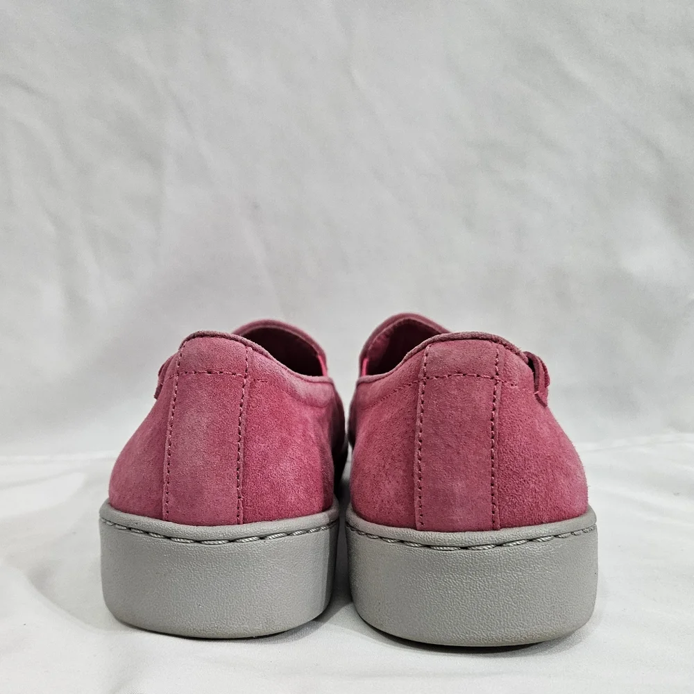 Vionic Pro Mahoney Avery Pink Slip On Suede Shoes Womens Size 9
